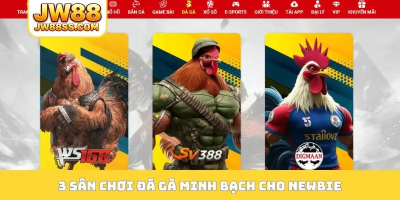 3 sân chơi đá gà minh bạch cho newbie