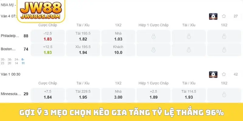 Gợi ý 3 mẹo chọn kèo gia tăng tỷ lệ thắng 96%