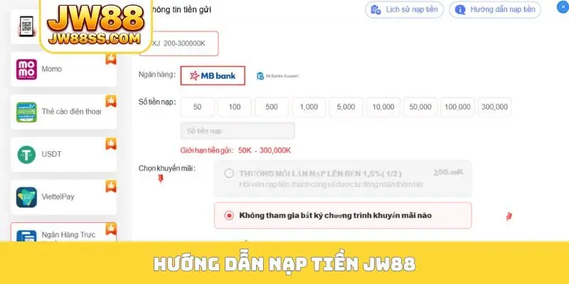 nạp tiền jw88